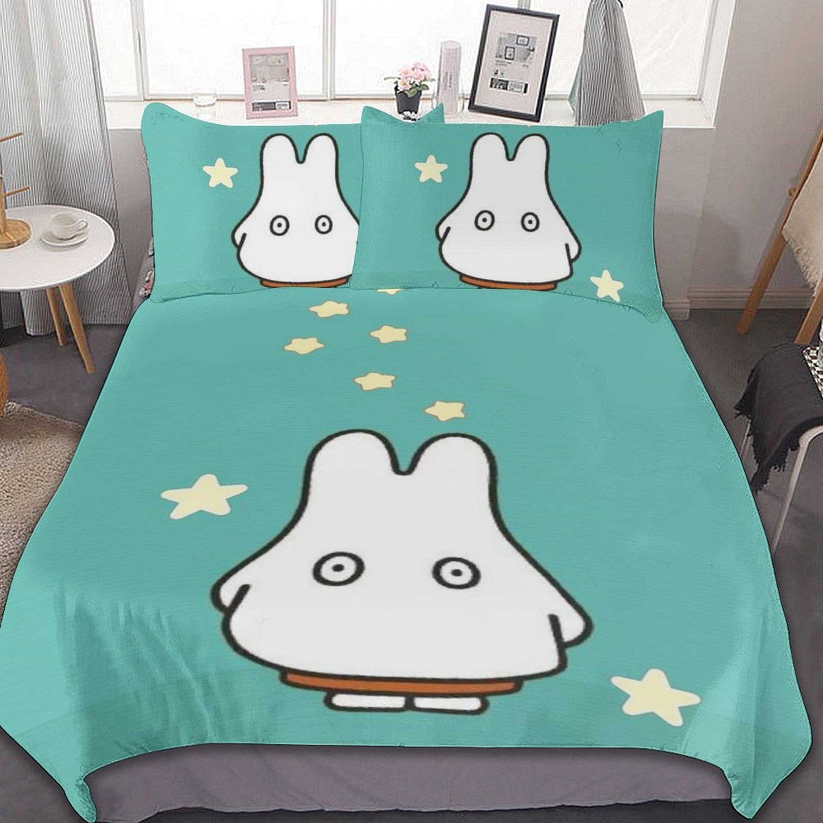 Amazon｜ミッフィー お化け 布団カバー 3点セット シングル シングル